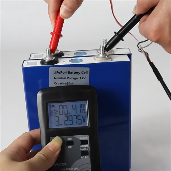 EVE 50Ah LiFePO4 Prismatic Battery Cell Voltage, Resistance Test