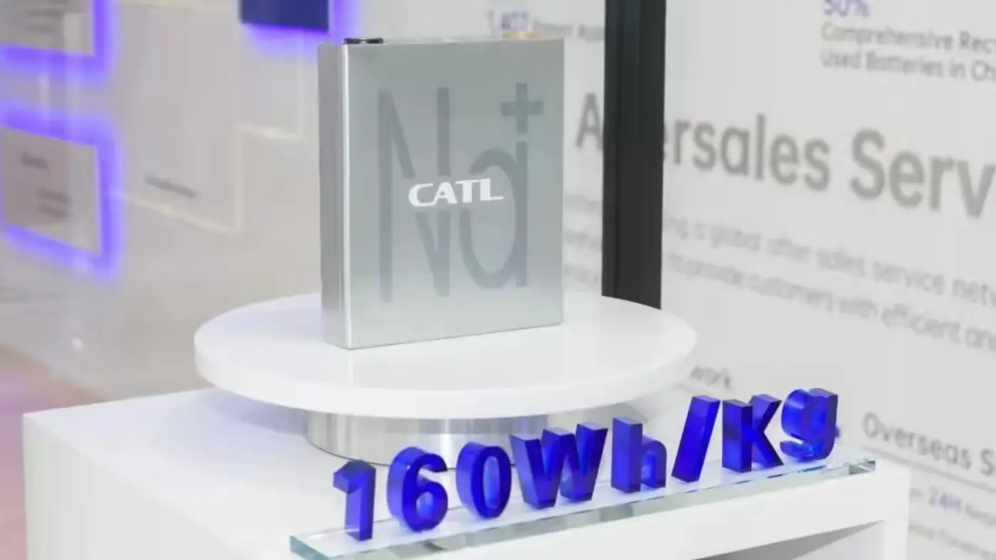 CATL sodium-ion batteries 160Wh/Kg