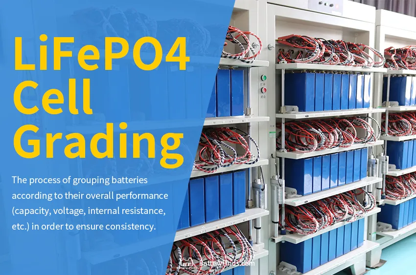 Phosphate Iron Lithium Battery (LiFePO4) Cell Grading