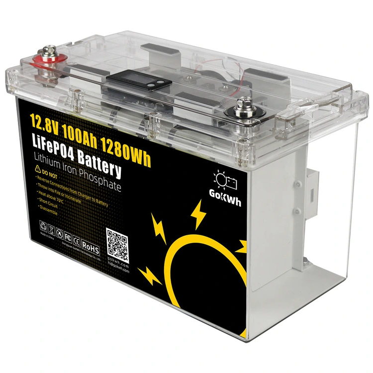 GoKWh 12V 100Ah LiFePO4 Deep Cycle Battery with Built-in BMS - Battery Finds
