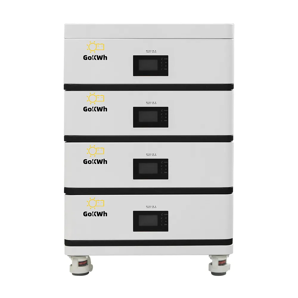 GoKWh POLO-S 5kWh LiFePO4 LV Home Battery Storage Cube - Stack of 4 (20.48kWh)