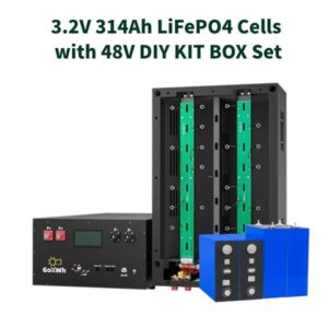 3.2V 314Ah CORNEX BATTERO LiFePO4 Cells with 48V 200A BMS DIY Kits Box Set