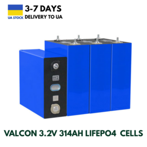 UA Stock VALCON 3.2V 314Ah LiFePO4 Battery Cells – 4 pcs for EV, Marine, Solar & UPS