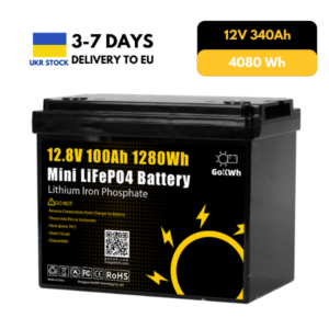 GoKWh 12V 100Ah LiFePO4 Battery with 100A BMS, 4000+ Cycles for RV/Solar/Marine – In Stock in Ukraine, Fast Delivery