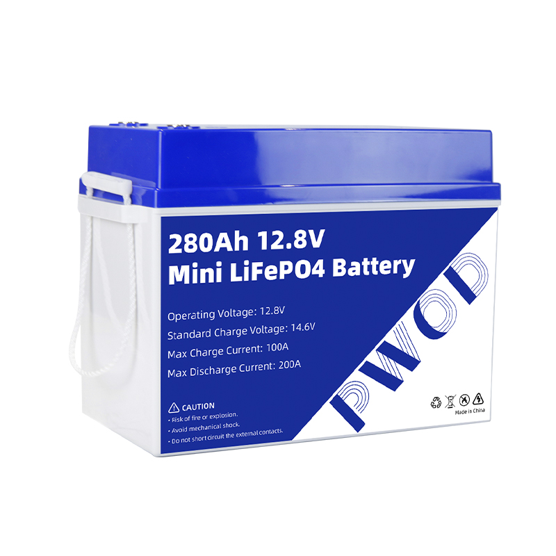 PWOD 12V 280Ah Mini LiFePO4 Battery Pack