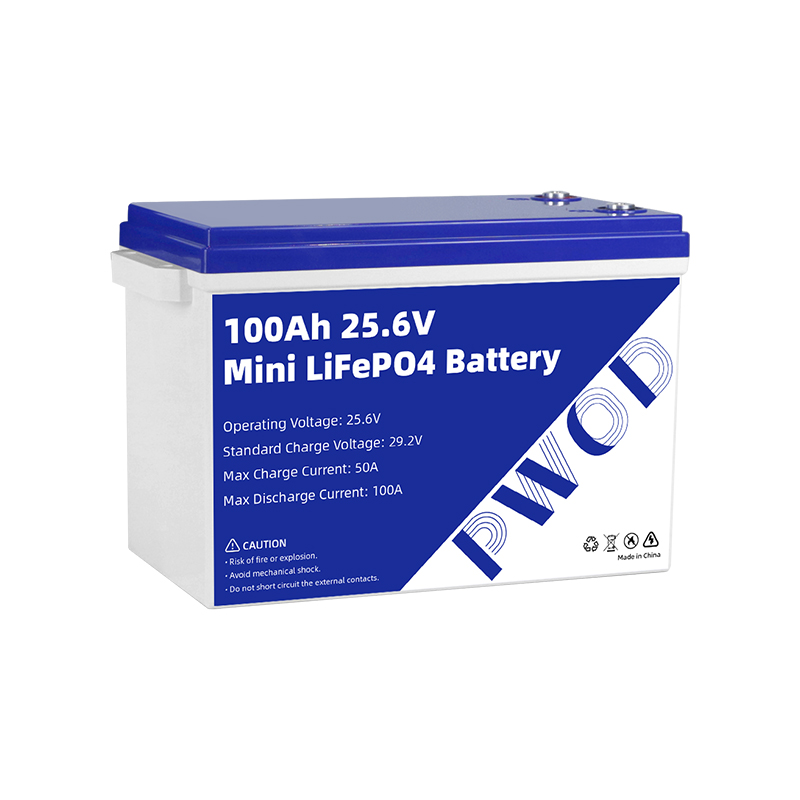 PWOD 24V 100Ah Mini LiFePO4 Battery Pack